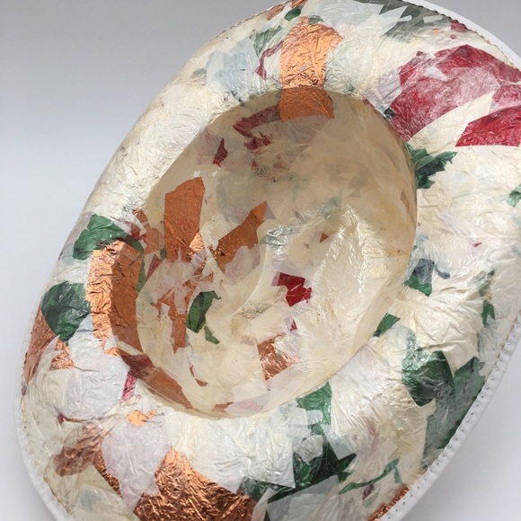 JHat Multi Color Foil‎ Plastic Funky Western Hat main image 4